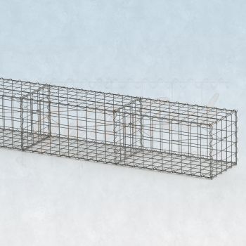 Gabionenwand50cm tief, 50cm hoch