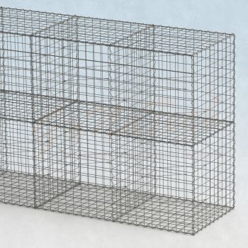 Gabionenwand1m tief, 2m hoch