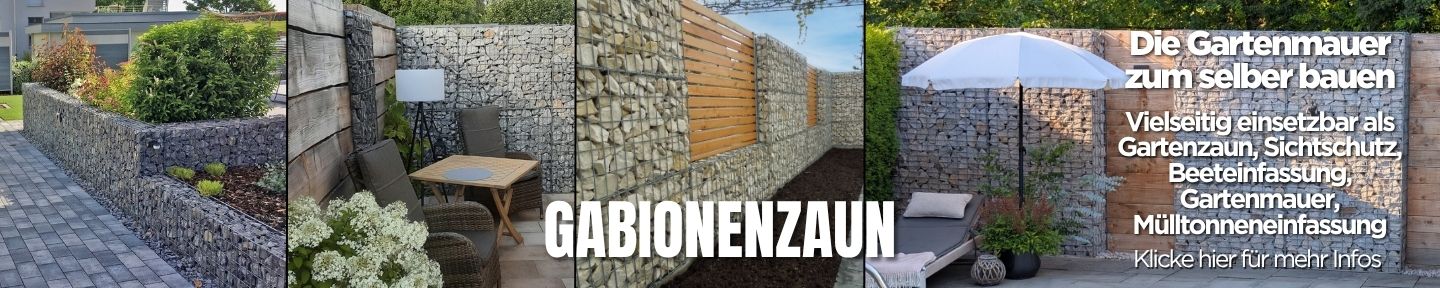 Gabionenzaun als Sichtschutz