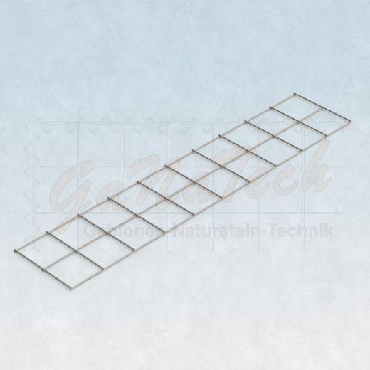 Gabionenmatte 100 x 20cm, Draht Ø 4,5mm, Maschenweite 10/10cm