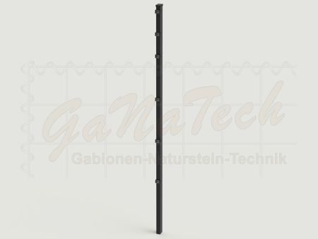 Doppelstabmatten Zaunset 10m lang, 1,63m hoch, RAL7016 anthrazit