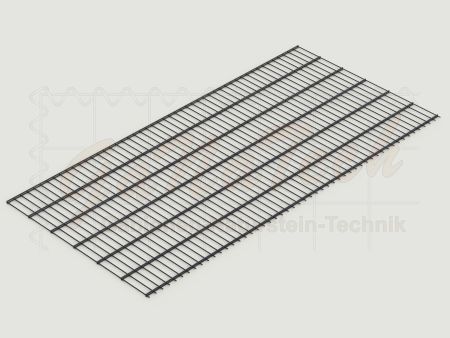 Doppelstabmatten Zaunset 15m lang, 1,23m hoch, RAL7016 anthrazit