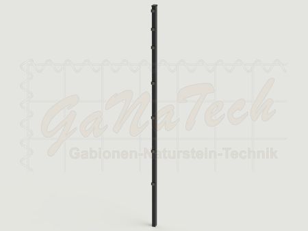 Doppelstabmatten Zaunset 15m lang, 2,03m hoch, RAL7016 anthrazit