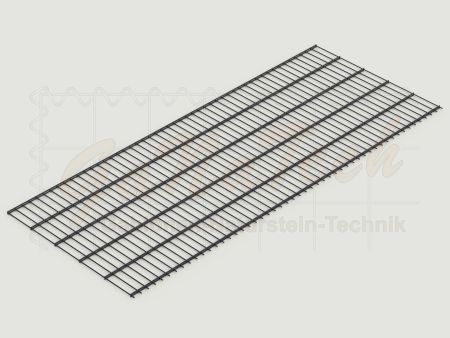 Doppelstabmatten Zaunset 20m lang, 1,03m hoch, RAL7016 anthrazit