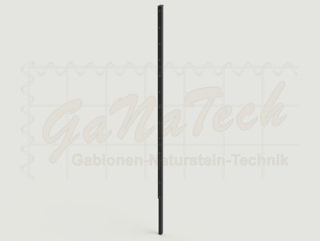 Doppelstabmatten Zaunset 20m lang, 2,43m hoch, RAL7016 anthrazit