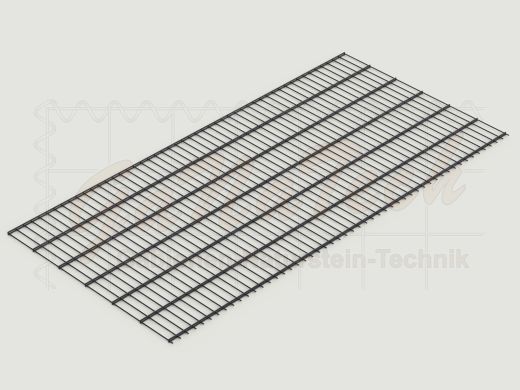 Doppelstabmatten Zaunset 27,5m lang, 1,23m hoch, RAL7016 anthrazit