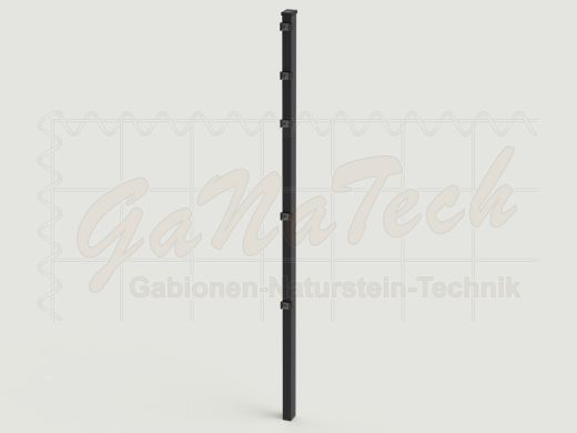 Doppelstabmatten Zaunset 27,5m lang, 1,23m hoch, RAL7016 anthrazit