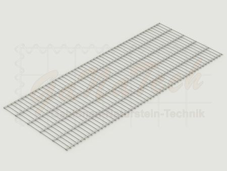 Doppelstabmatten Zaunset 17,5m lang, 1,03m hoch, feuerverzinkt