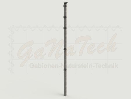 Doppelstabmatten Zaunset 15m lang, 1,23m hoch, feuerverzinkt