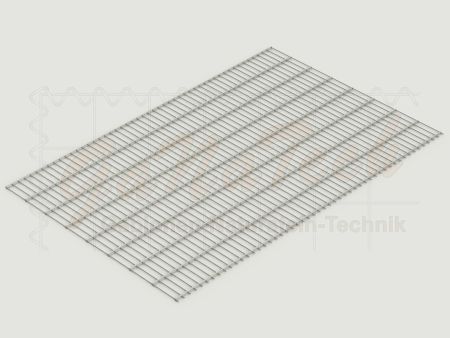 Doppelstabmatten Zaunset 17,5m lang, 1,63m hoch, feuerverzinkt
