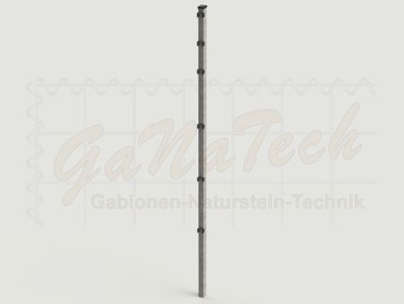 Doppelstabmatten Zaunset 20m lang, 1,63m hoch, feuerverzinkt