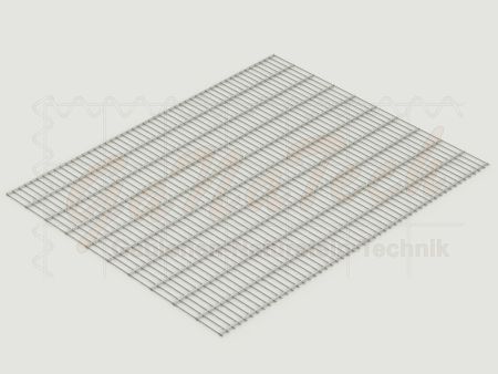 Doppelstabmatten Zaunset 20m lang, 2,03m hoch, feuerverzinkt
