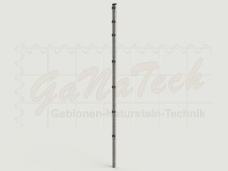 Doppelstabmatten Zaunset 25m lang, 2,03m hoch, feuerverzinkt