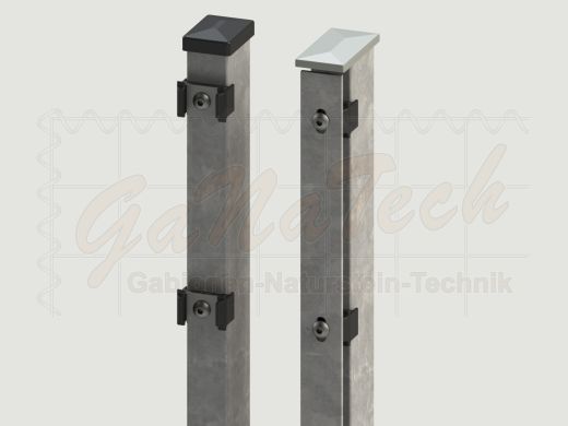 Doppelstabmatten Zaunset 30m lang, 2,03m hoch, feuerverzinkt