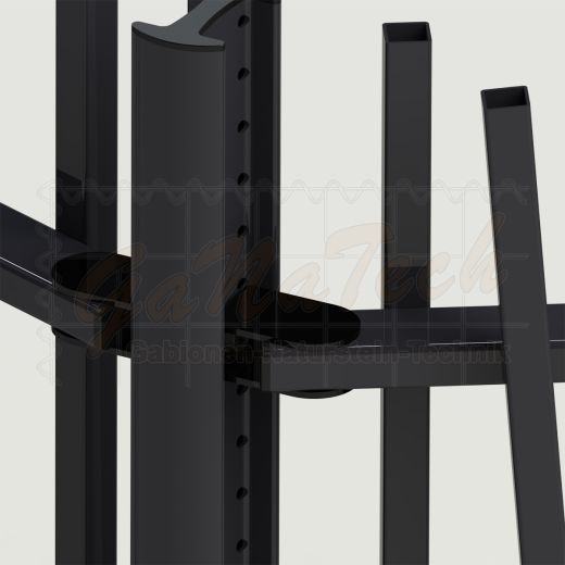 Designzaun Creazen Set 17m lang, 1,5m hoch, RAL7016 anthrazit