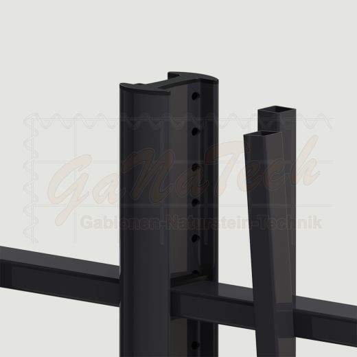 Designzaun Creazen Set 41,2m lang, 1,5m hoch, RAL7016 anthrazit