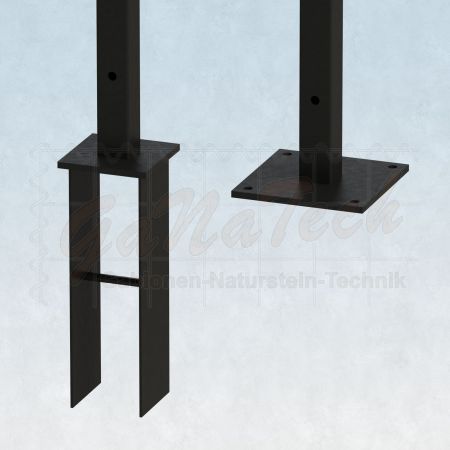 WPC Steckzaun easy Screen #one XL 180x180cm braun/graphit