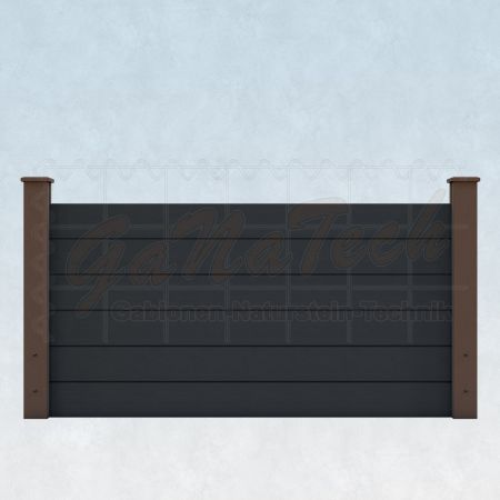 WPC Steckzaun easy Screen #one 180x90cm graphit/braun
