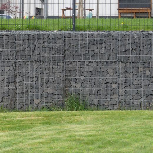 Gabionenmauer 150cm als Stützwand für den Garten