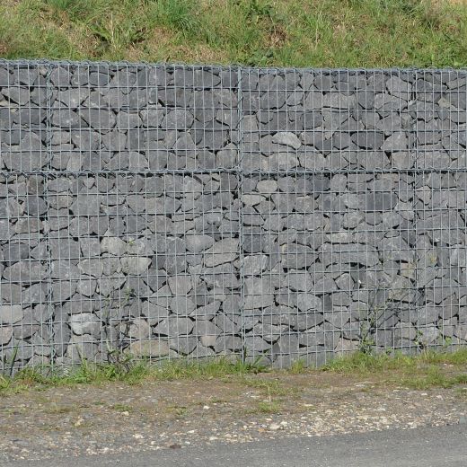 Gabionenmauer 100x150cm als Stützwand zur Hangsicherung