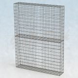 Gabionenzaun 1,5m lang, 25cm tief, 200cm hoch