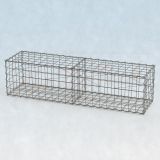 Gabione Basiskorb 200cm lang, 50cm tief, 50cm hoch, mit Trennwand