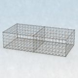 Gabione Basiskorb 200cm lang, 100cm tief, 50cm hoch, mit Trennwand