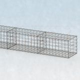 Gabionenwand 9m lang, 50cm tief, 50cm hoch