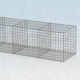 Gabionenwand 4m lang, 100cm tief, 100cm hoch
