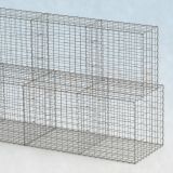 Gabionenwand 19m lang, 100cm/50cm tief, 200cm hoch