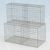 Gabionenwand 2m lang, 100cm/50cm tief, 200cm hoch