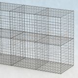 Gabionenwand 12m lang, 100cm tief, 200cm hoch