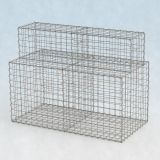 Gabionenwand 2m lang, 100cm/50cm tief, 150cm hoch