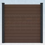 WPC Steckzaun easy Screen #one 180x180cm braun/graphit