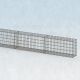 Gabionenzaun 10m lang, 25cm tief, 50cm hoch