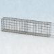 Gabionenzaun 200x25x50cm, Draht Ø 4,5mm, Erweiterung, mit Trennwand