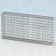 Gabionenzaun 200x25x100cm, Draht Ø 4,5mm, Erweiterung, ohne Trennwand