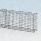 Gabionenwand 13m lang, 50cm tief, 100cm hoch