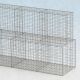 Gabionenwand 14,5m lang, 100cm/50cm tief, 200cm hoch