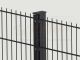 Doppelstabmatten Zaunset 20m lang, 2,23m hoch, RAL7016 anthrazit