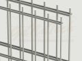 Doppelstabmatten Zaunset 20m lang, 2,43m hoch, feuerverzinkt
