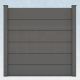 WPC Steckzaun easy Screen #one XL 180x180cm grau/grau