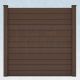 WPC Steckzaun easy Screen #one 180x180cm braun/braun