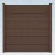 WPC Steckzaun easy Screen #one XL 180x180cm braun/braun