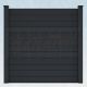 WPC Steckzaun easy Screen #one 180x180cm graphit/graphit