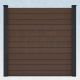 WPC Steckzaun easy Screen #one 180x180cm braun/graphit