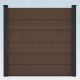 WPC Steckzaun easy Screen #one XL 180x180cm braun/graphit
