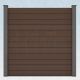 WPC Steckzaun easy Screen #one 180x180cm braun/grau
