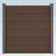 WPC Steckzaun easy Screen #one XL 180x180cm braun/grau