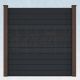 WPC Steckzaun easy Screen #one 180x180cm graphit/braun